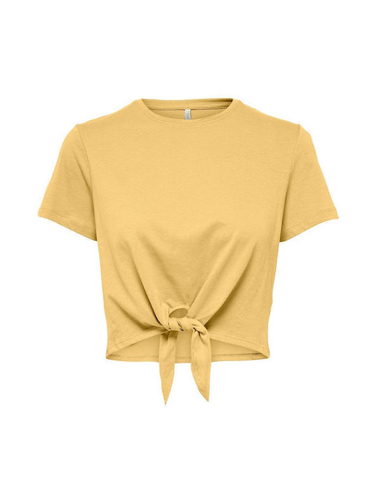 Only Women's Crop T-shirt Yellow