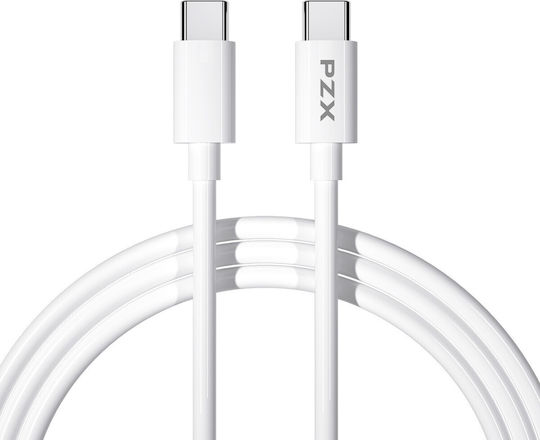 PZX V192C USB 2.0 Kabel USB-C Männlich - USB-C 20W Weiß 1m