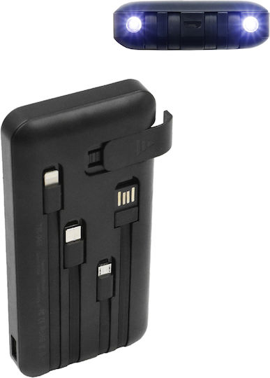 Treqa TR-946 Ηλιακό Power Bank 10000mAh με Θύρα USB-A Μαύρο