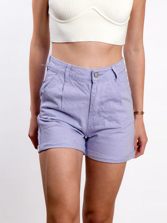 Escape 121-1003L Women's High-waisted Shorts Lilac