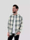 Plaid Shirt Regular Line White-Green