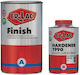 ER-LAC Finish 60% Βερνίκι Επιφάνειας Πολυουρεθάνης 2 Συστατικών Διαλύτου Άχρωμο Σατινέ 1.5lt