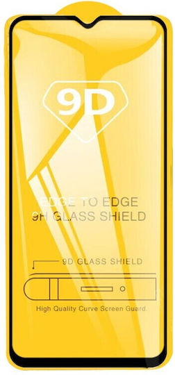 9D Vollkleber Vollflächig gehärtetes Glas Schwarz (/ A23 5G) SM-A137