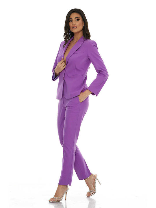 Cotton Lilac Suit