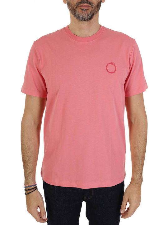 Trussardi T-shirt Bărbătesc cu Mânecă Scurtă Roz