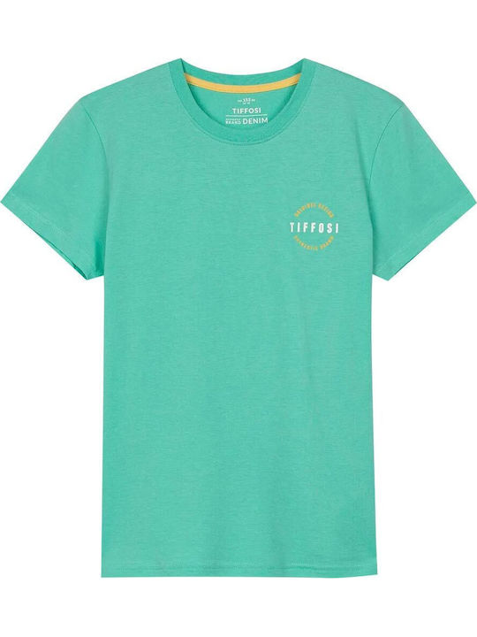 Tiffosi Παιδικό T-shirt Τιρκουάζ