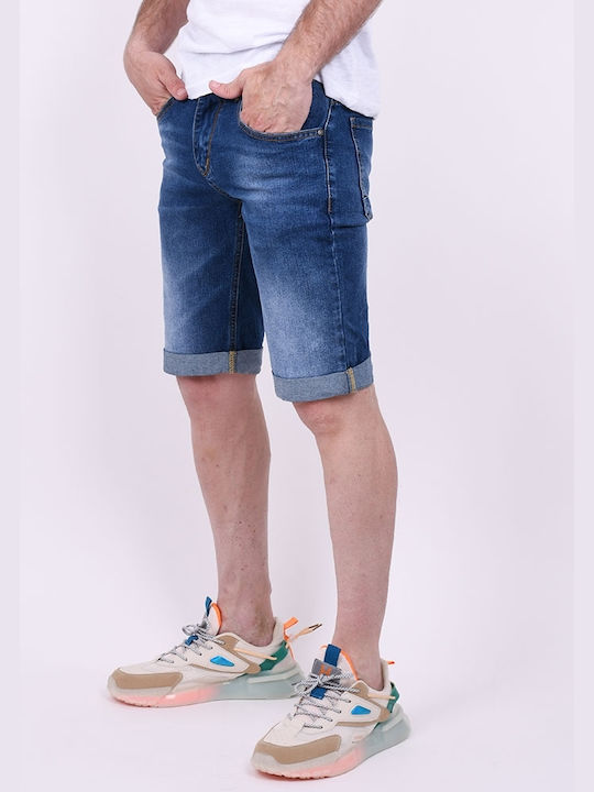 Bermuda shorts with blue blue wash Blue