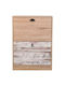 Lounge Wooden Shoe Organizer with 2 Shelves Sonoma Oak 60x23.5x81cm