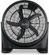 Izzy IZ-9034 Box Fan 100W Διαμέτρου 50cm Μαύρο