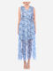 Liu Jo Summer Midi Dress Light Blue