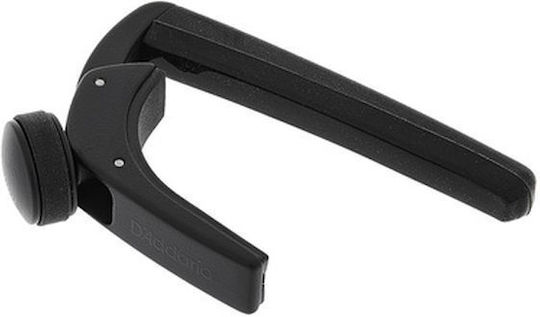 Daddario Clamp Capo for Acoustic and Classic Guitar Pro Plus Capo Black