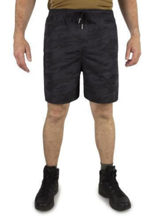 Mil-Tec Men's Swimwear Shorts Black Camo