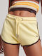 Vintage Jersey Racer Women's Sporty Shorts Yellow