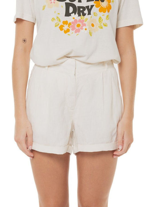 Superdry Women's Linen Shorts White