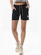 Body Action Women's Terry Sporty Shorts Black