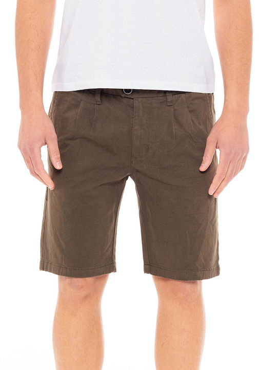 Biston Ανδρική Βερμούδα Chino Χακί