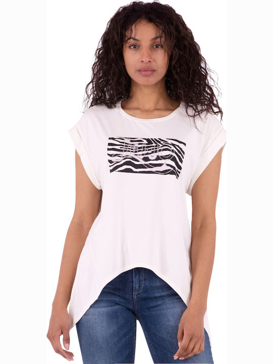Liu Jo Alys Γυναικείο T-shirt Λευκό