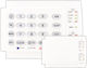 Paradox 10Z Tastatură de control acces securitate în Alb Culoare PA.00.K10.HR
