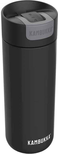 Kambukka Olympus Pahar Termos Oțel inoxidabil Fără BPA 500ml Negru mat cu Mustiuc