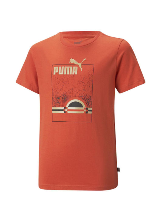 Puma Παιδικό T-shirt Πορτοκαλί