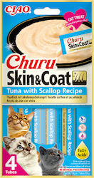 Inaba Churu Skin&Coat Snack Treats with Ton / Fish for Adult Cats 56gr IN673