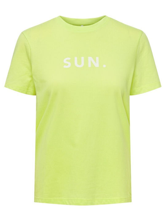 Only Damen T-shirt Sunny Lime