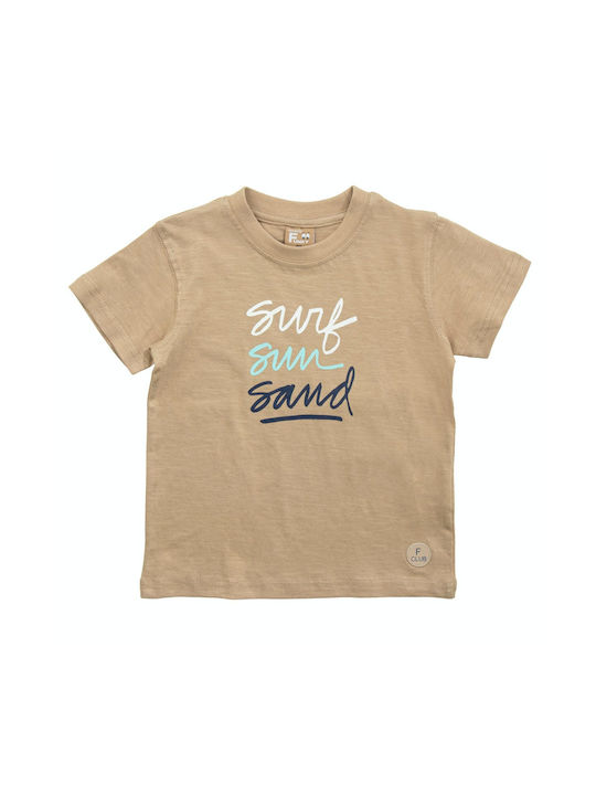 Funky Kinder-T-Shirt Beige