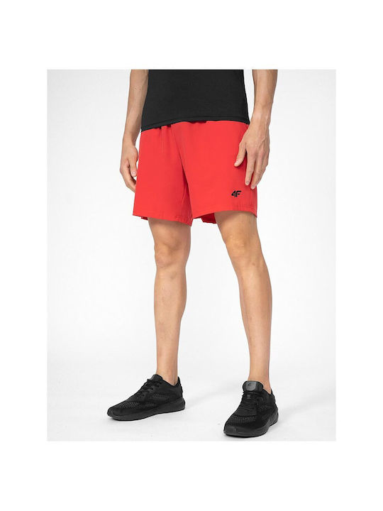 4F Sportliche Herrenshorts Rot