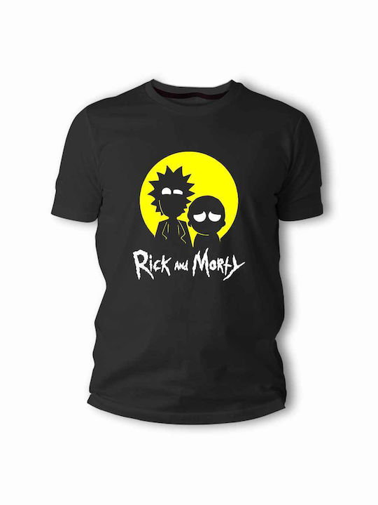 Frisky T-shirt Rick And Morty σε Μαύρο χρώμα