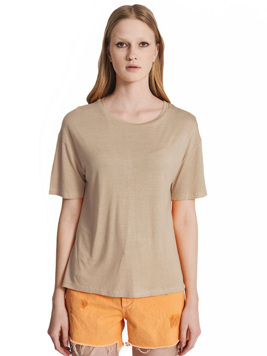 Staff Moira Damen T-Shirt Beige