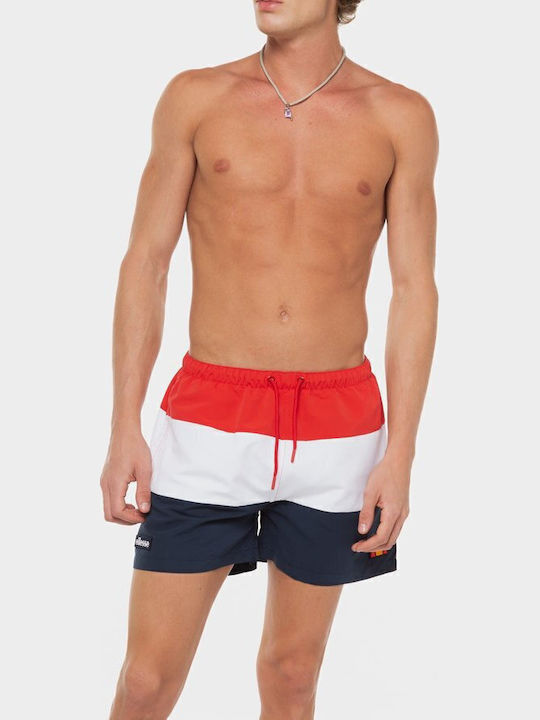 Ellesse Cielo Ανδρικό Μαγιό Σορτς Κόκκινο. με Ρίγες
