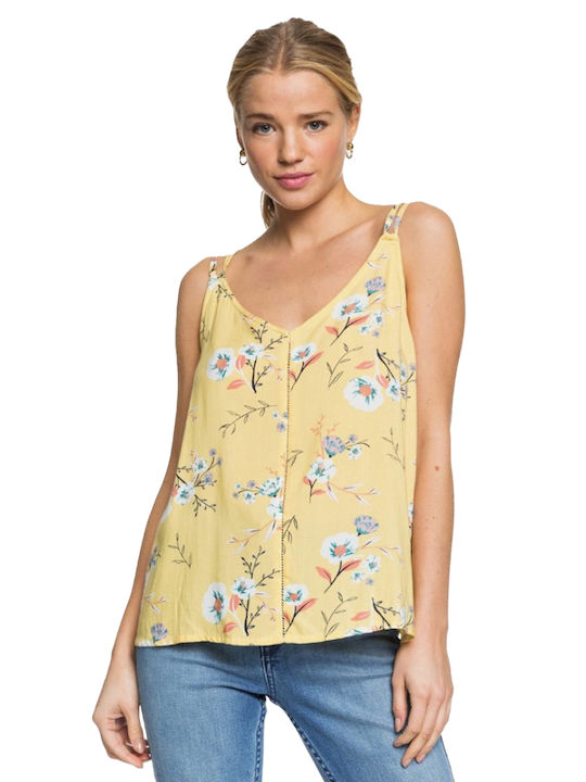 Roxy Got To Be Real Feminin Lingerie Top Floral Galben