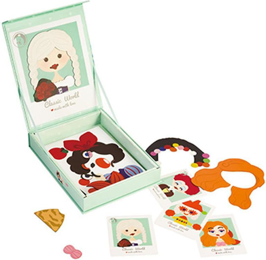 Classic World Магнитна Конструктивна Игра Girl's Photo за Деца 3++ Години