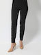 7690 Damen Chino Hose Schwarz