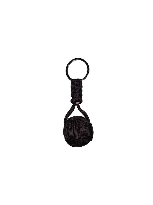 KEY RING MONKEY FIST BLACK