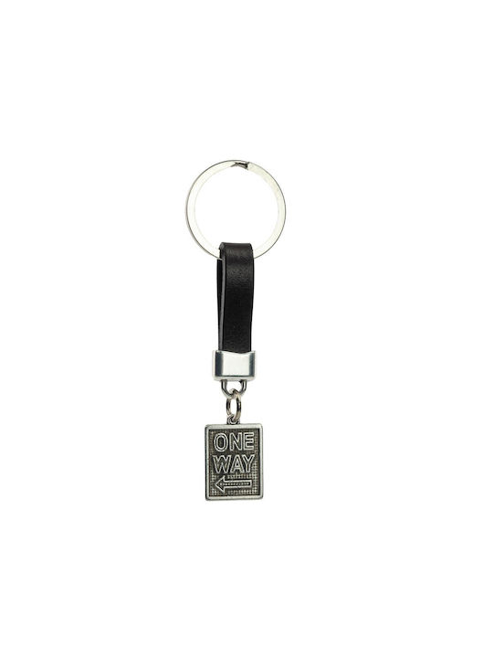 Keyring with Design One Way Fantazy CL2-5 Silver Silver