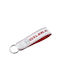 Keyring GILERA made of artificial leather - White