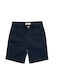 Kinder Shorts Bermudas Stoff Marineblau