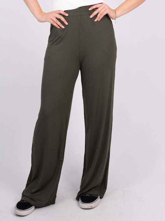 Pantaloni Viscose Viscose Windproof Verde