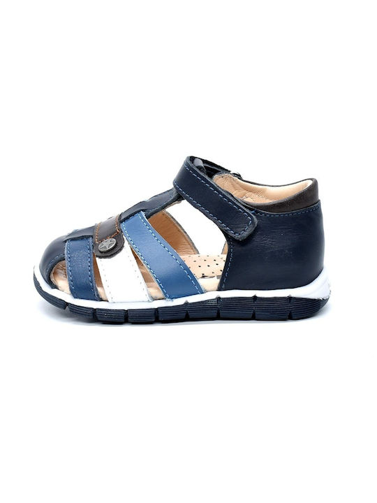 Bibelot children's leather sandals for boys Blue 1024-B
