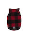 Fuzzyard The Lumberjack Red Waterproof Dog Coat XXSmall with 26cm Back Length