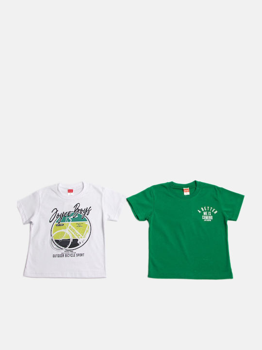 Set Kinder-T-Shirts Grün