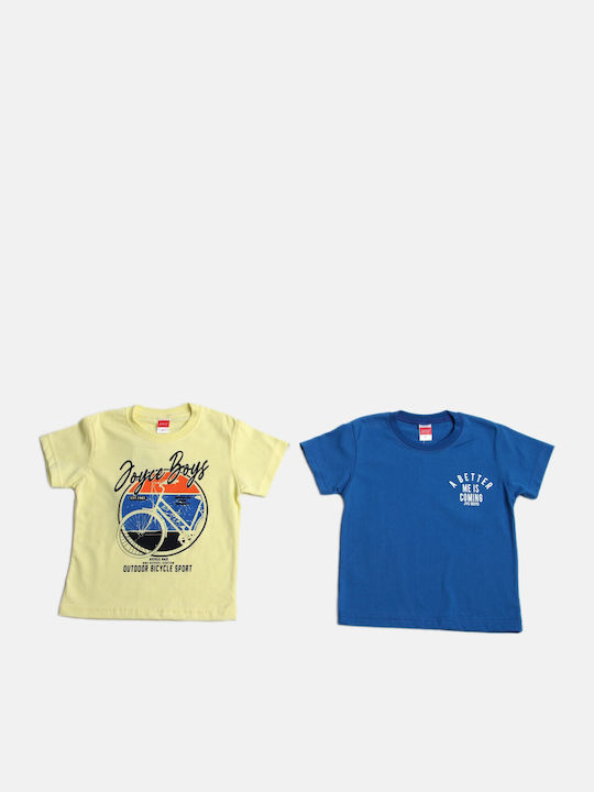 Joyce Set Kinder-T-Shirts Blau