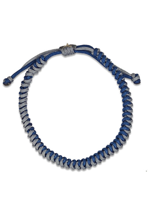 Brățară împletită Snake Blue Blue Grey (corzi)