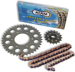 AFAM CHAINRING/GEAR SET XSR2-G 18/44-114L TRIUMPH TIGER 1050 2007-2012