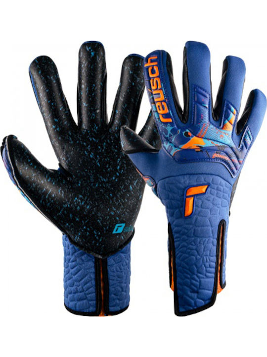 Reusch Attrakt Fusion Strapless Adaptiveflex Adults Goalkeeper Gloves Blue