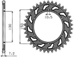 Rear glazing 300 48 teeth SUNSTAR51678