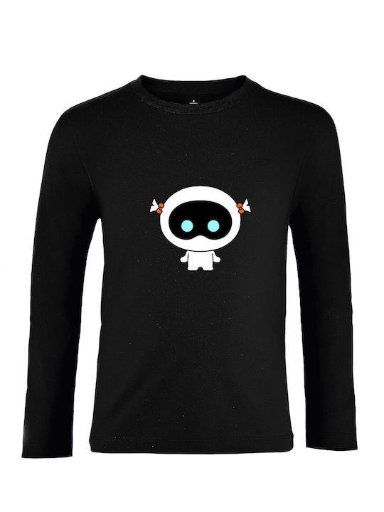 Kids Long Sleeve Unisex "BTS Jin Wootteo The Astronaut Kpop" Black