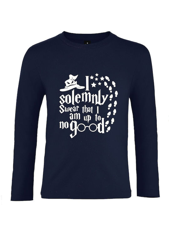 Παιδικό μακρυμάνικο Unisex " Harry Potter I Solemnly Swear That I Am Up To No Good " French Navy