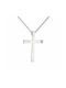 Women's Cross in White Gold K14 AFS-20397W